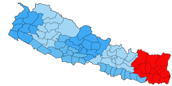 कोशी प्रदेश नक्सा